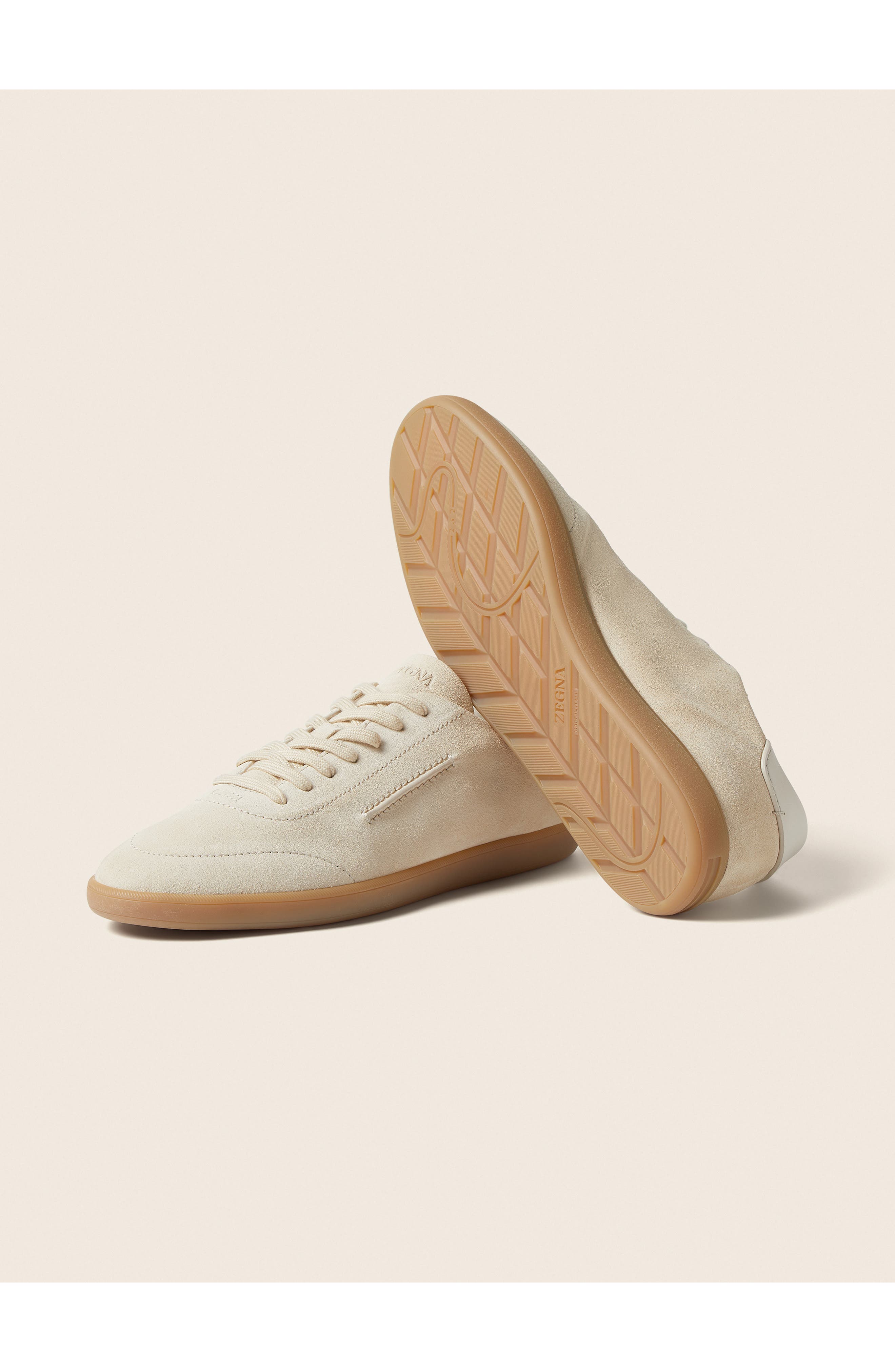 ZEGNA 232 Suede Sneaker, Alternate, color, White