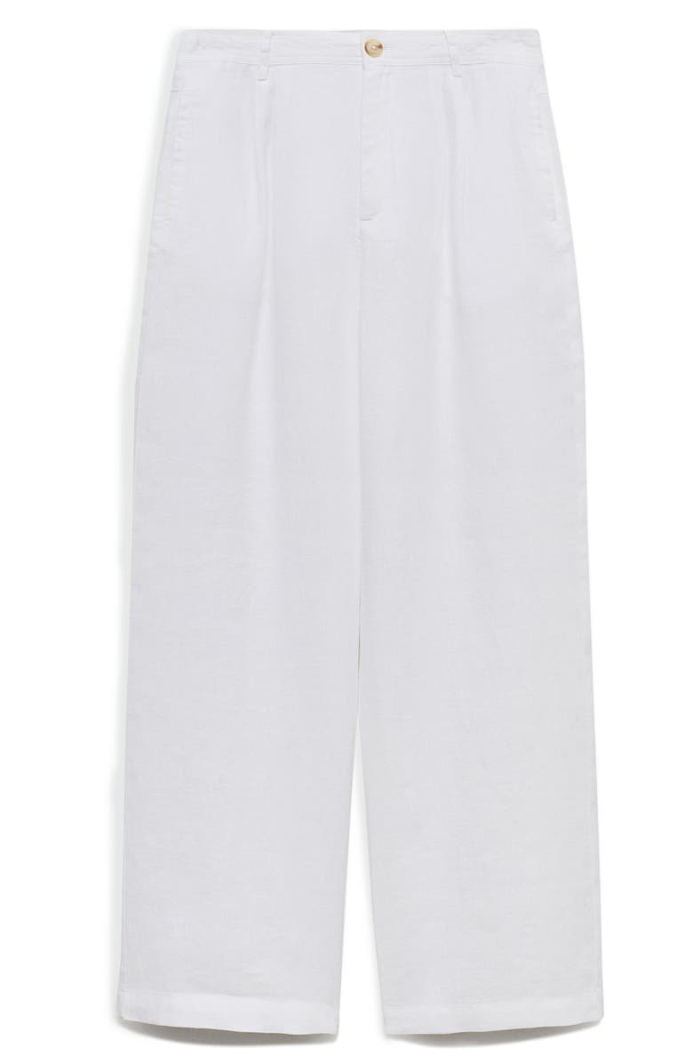 MANGO Linen Pants, Alternate, color,