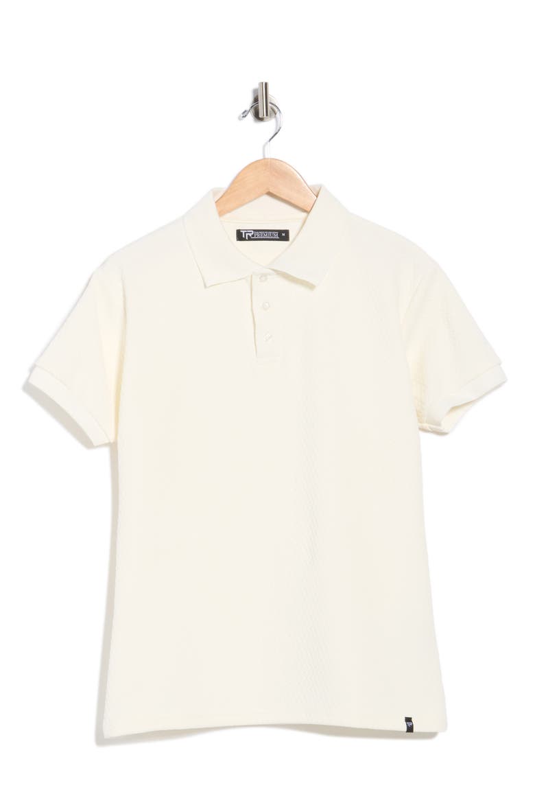 Modern Fit Textured Polo, Alternate, color, CREAM