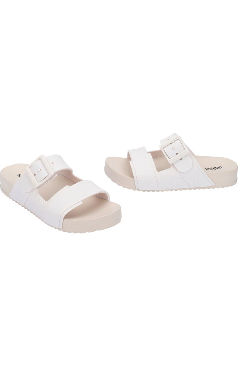 Melissa Cozy Connection Slide Sandal, Alternate, color, Beige/ White