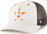 CARHARTT X 47 Men's Carhartt x '47 Natural/Brown Houston Astros Undyed Trucker Adjustable Hat