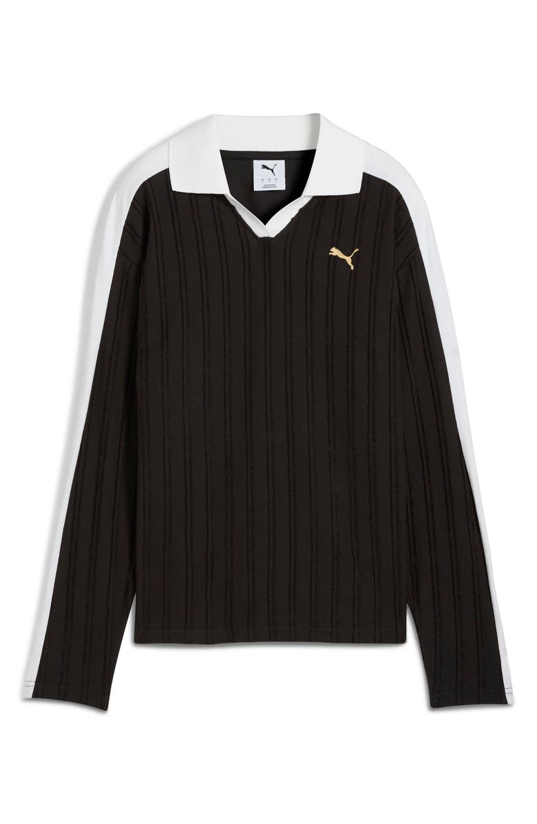 PUMA T7 Relaxed Long Sleeve Polo, Main, color, 