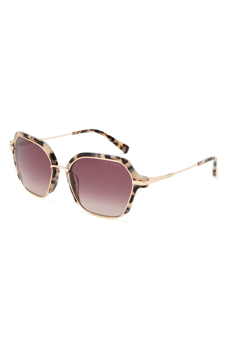 Ted Baker London 55mm Gradient Square Sunglasses, Main, color, 