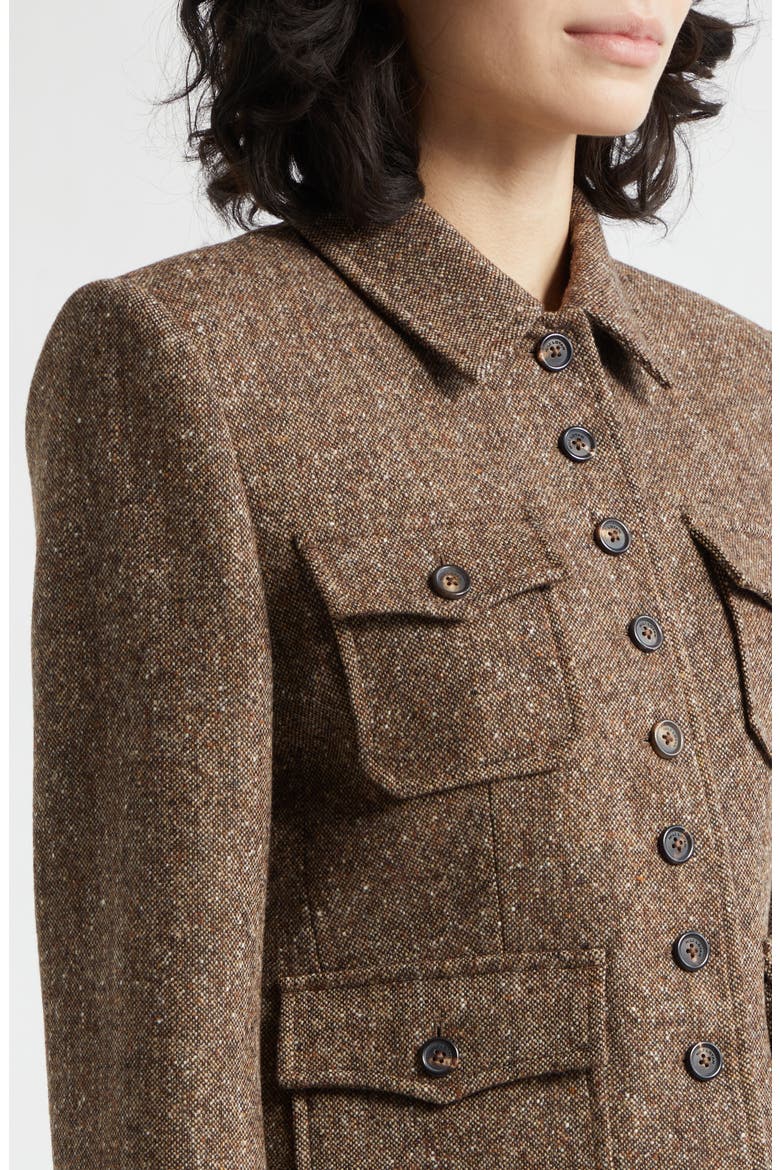 Jamison Stretch Virgin Wool Jacket, Alternate, color, ESPRESSO DONEGAL