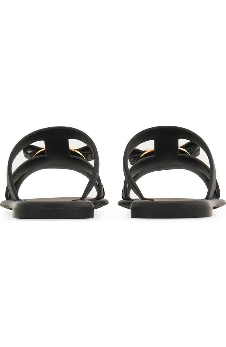 FERRAGAMO Lilou Slide Sandal, Alternate, color, Nero