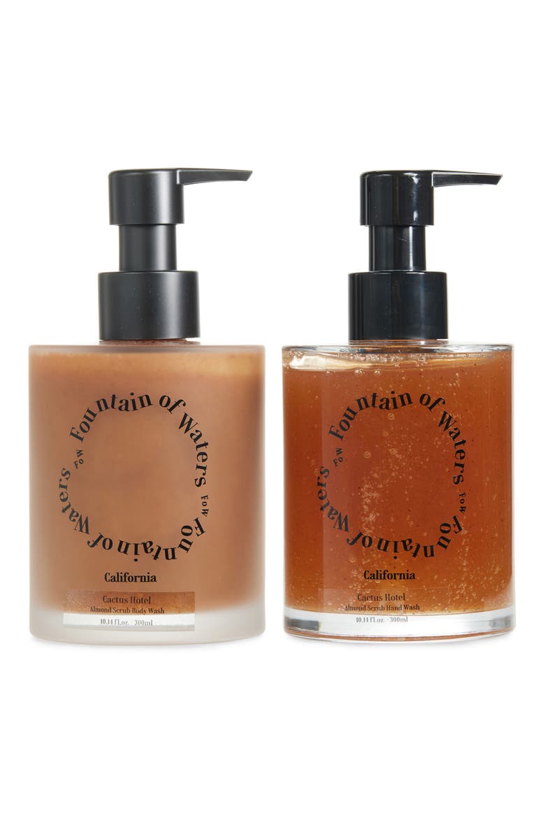 Cactus Hotel Scrub Care 2-Piece Gift Set, Alternate, color, BROWN