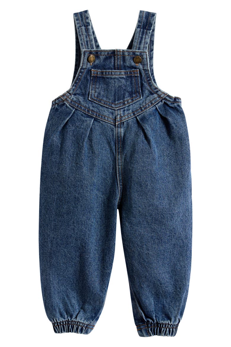 Vintage Denim Overalls, Main, color, DENIM