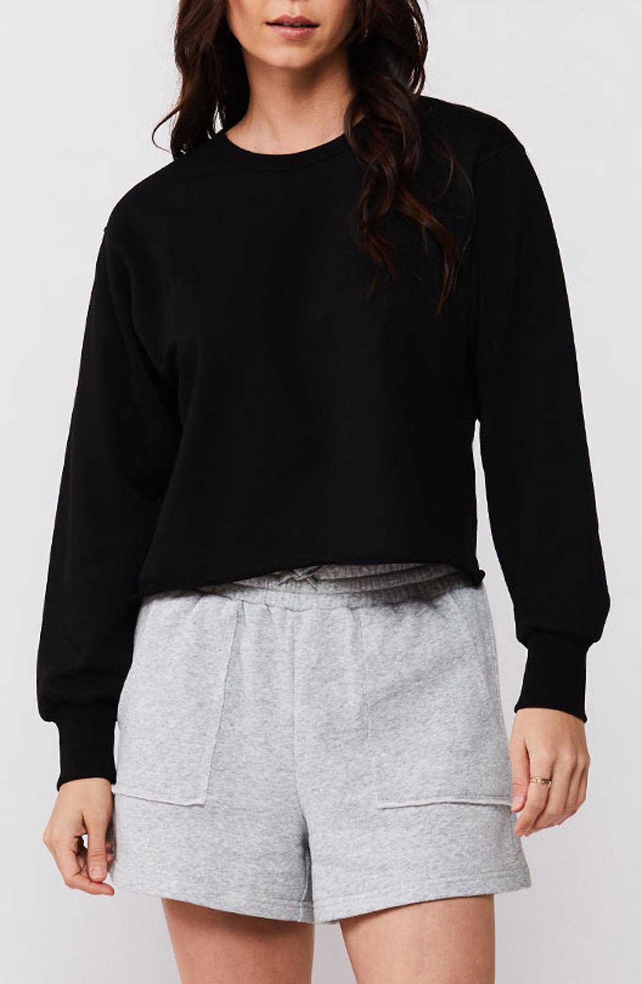 Rolene Cotton Crop Sweatshirt