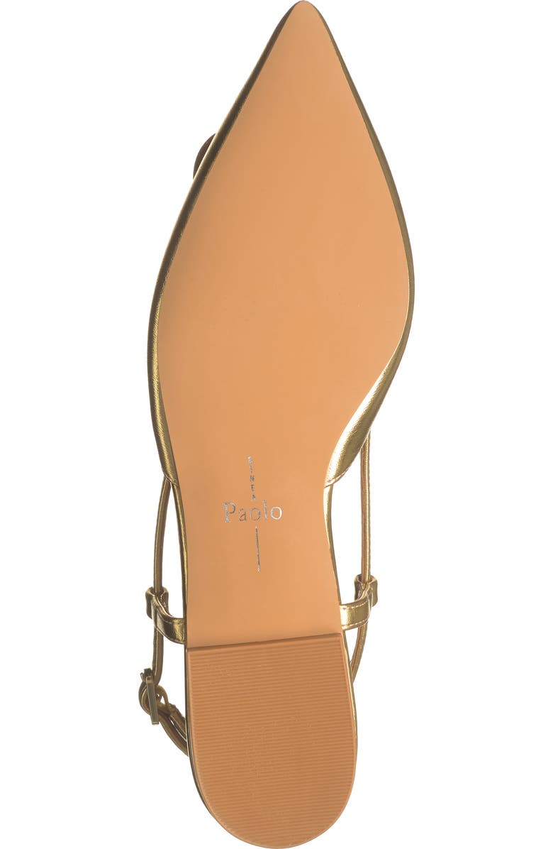 Linea Paolo Christa Slingback Flat, Alternate, color, Gold