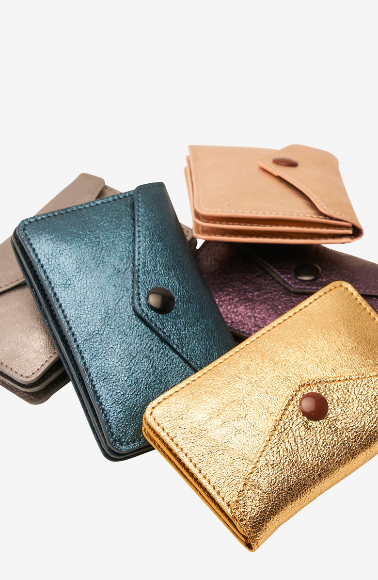 Tusk Orissa Accordion Card Case, Alternate, color, Rose Gold