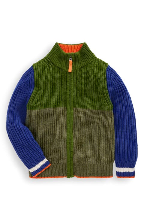 Kids' Chunky Colorblock Zip-Up Cardigan (Toddler & Little Kid)