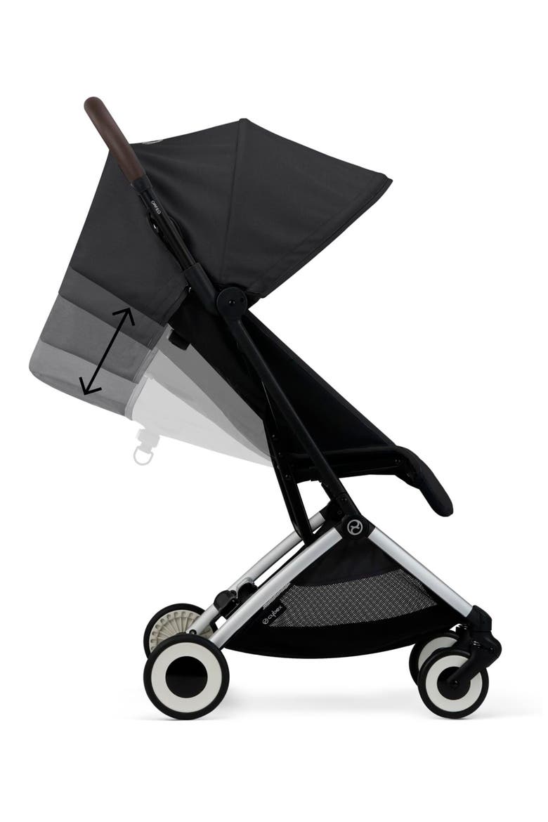 ORFEO Compact Lightweight Travel Stroller, Alternate, color, MOON BLACK