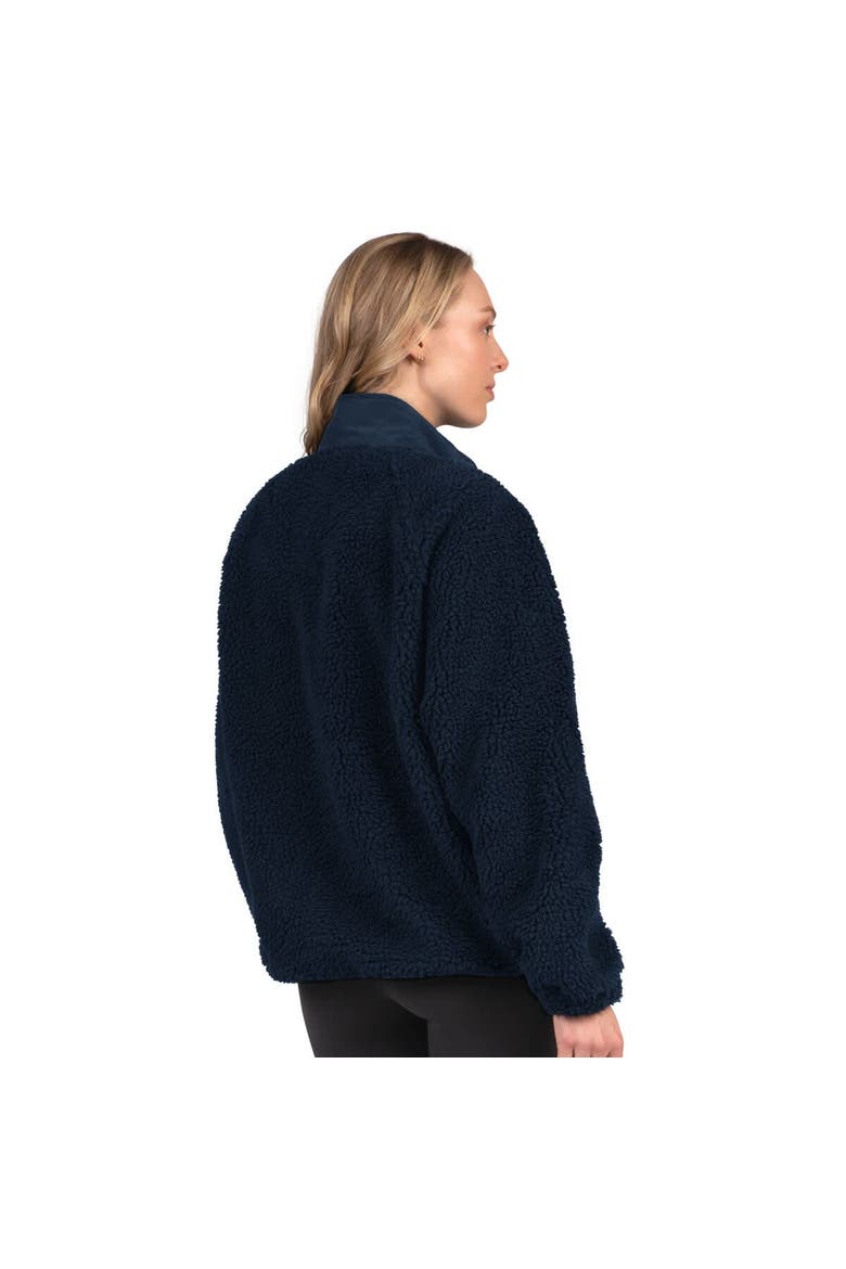 Women's Starter Navy Denver Broncos On the Ball Sherpa Jacket, Alternate, color, Navy