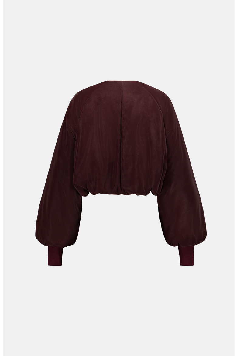 Bordeaux Bomber Jacket, Alternate, color, Bordeaux