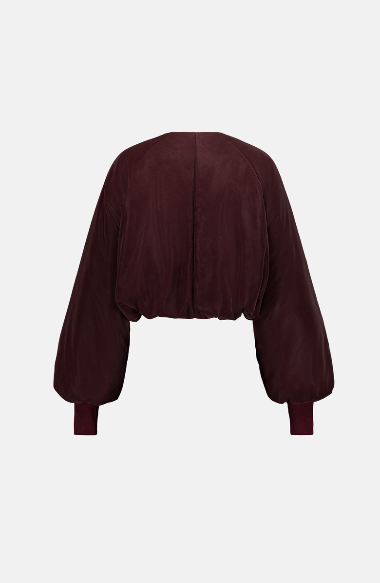 SAEMDI Bordeaux Bomber Jacket, Alternate, color, Bordeaux