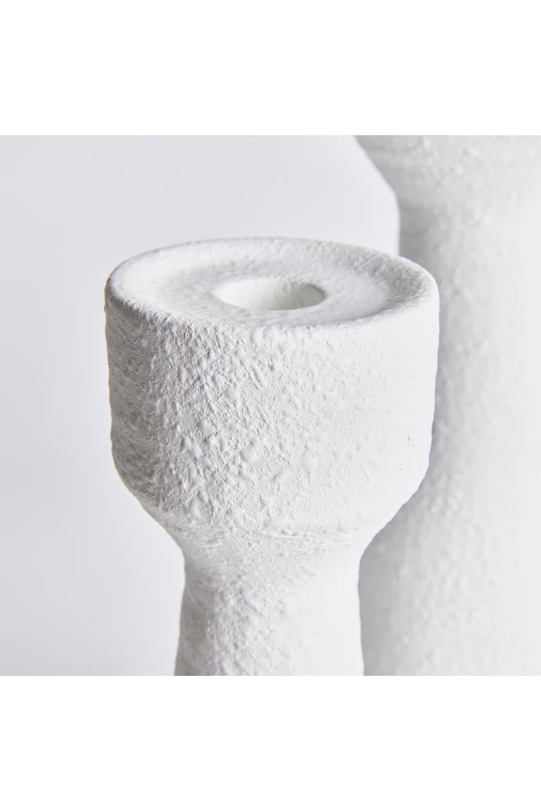 Colton Taper Candle Holder Stands Set of 2, Alternate, color, White
