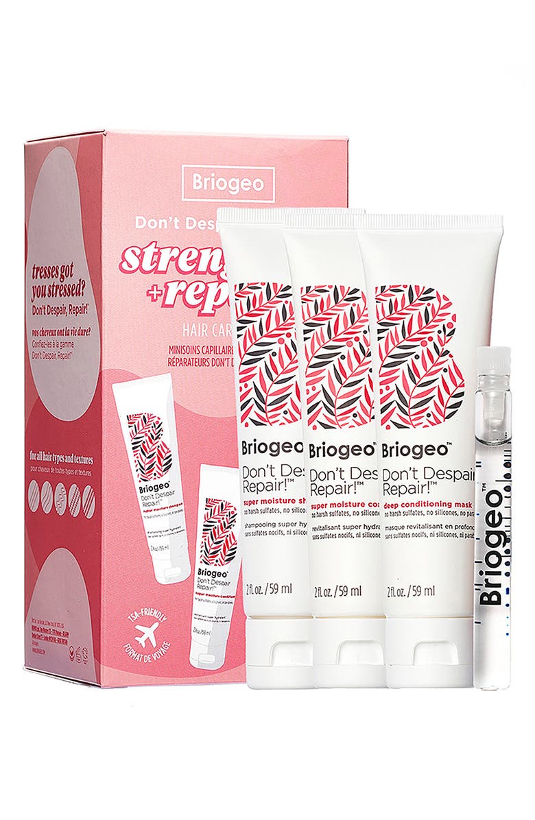 Briogeo Don't Despair, Repair!<sup>™</sup> Strengthening Travel Kit for Dry + Damaged Hair, Main, color,