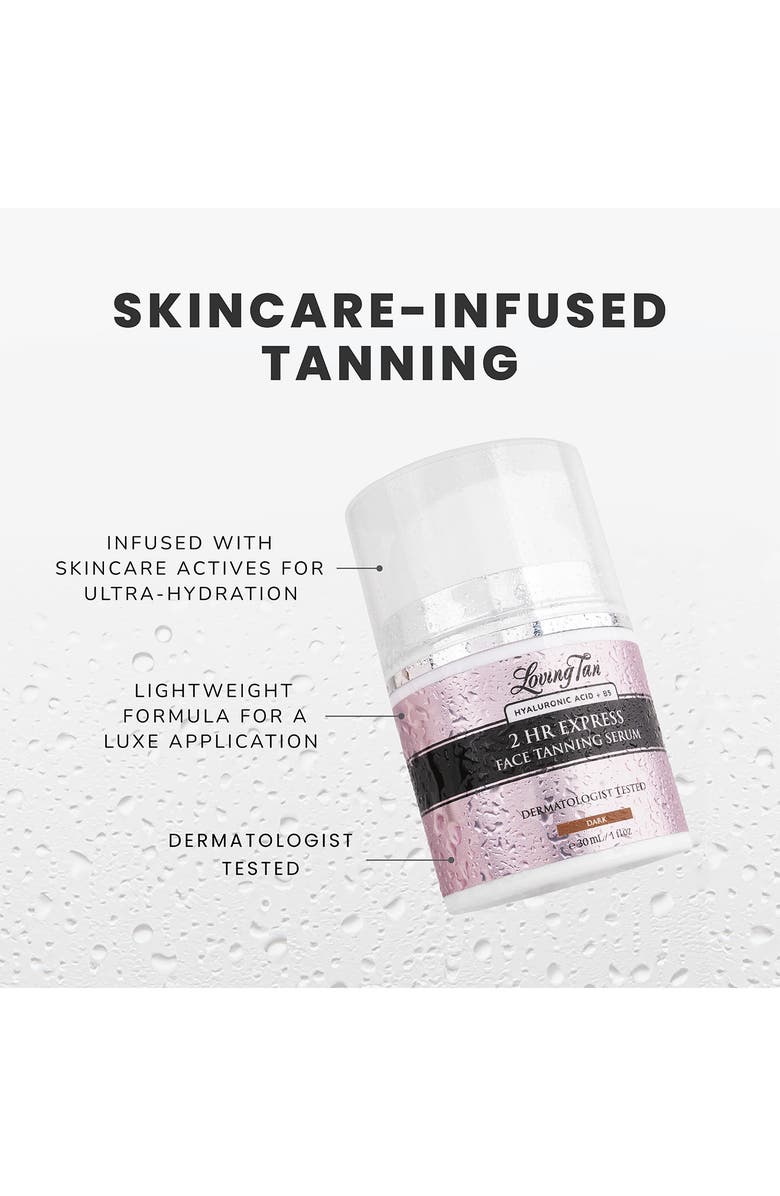 Loving Tan 2 HR Express Face Tanning Serum - Medium, Alternate, color, Dark