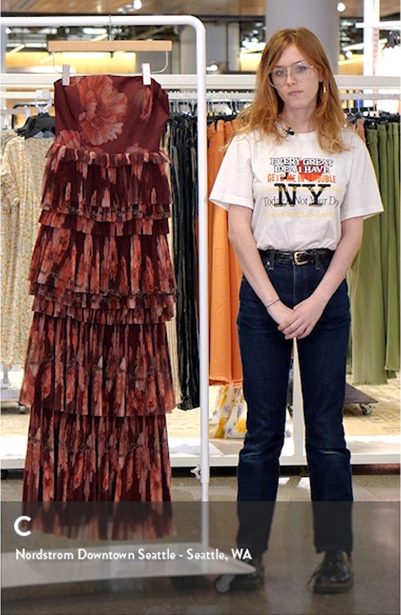 Nalina Tiered Strapless Maxi Dress, sales video thumbnail