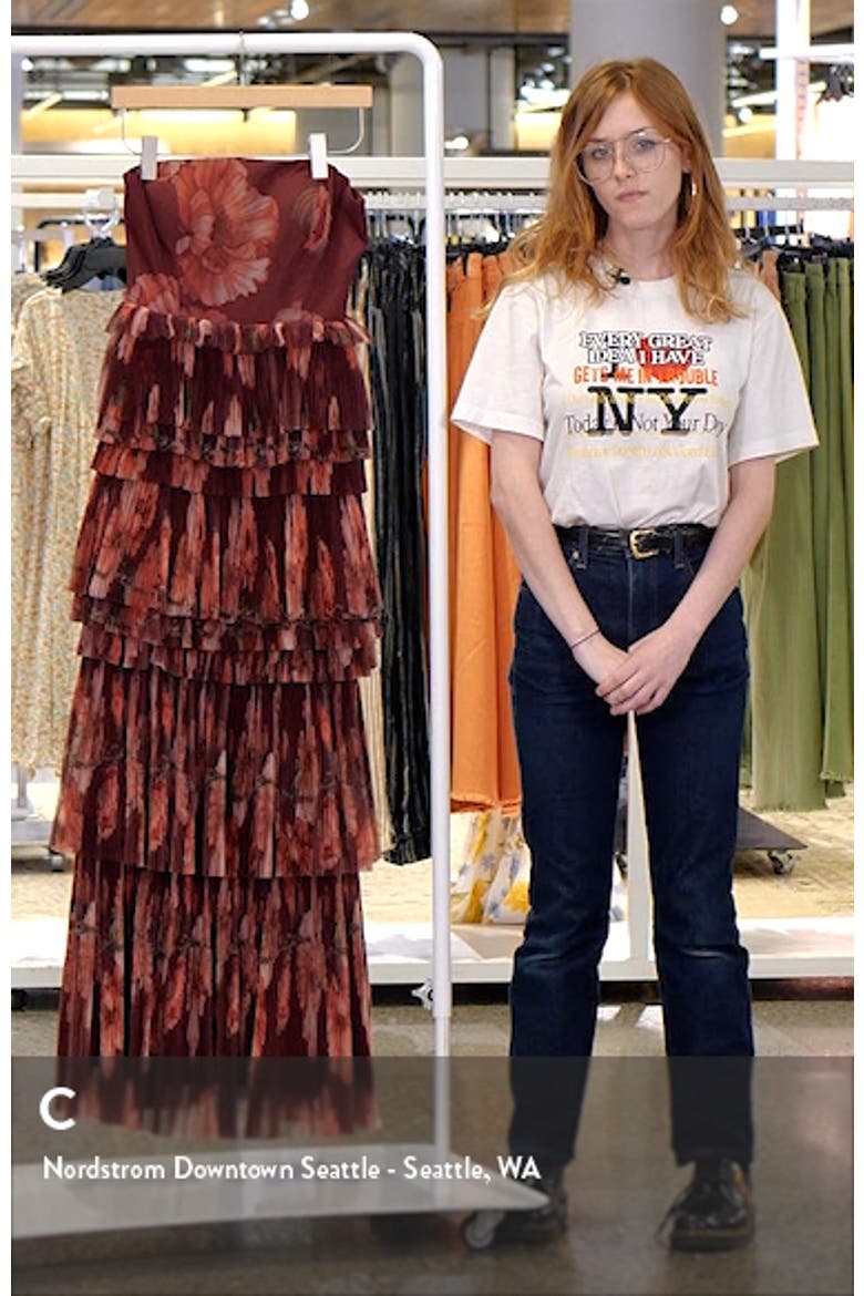 Nalina Tiered Strapless Maxi Dress video