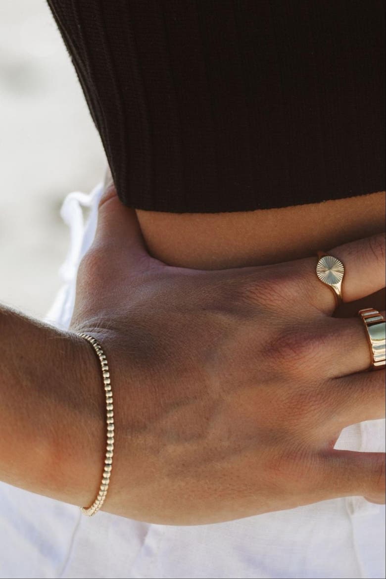 Beaded Bracelet, Alternate, color, Gold