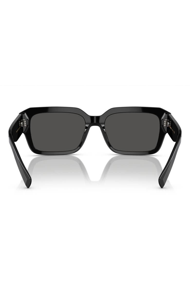 Dolce&Gabbana 56mm Square Sunglasses, Alternate, color, Black