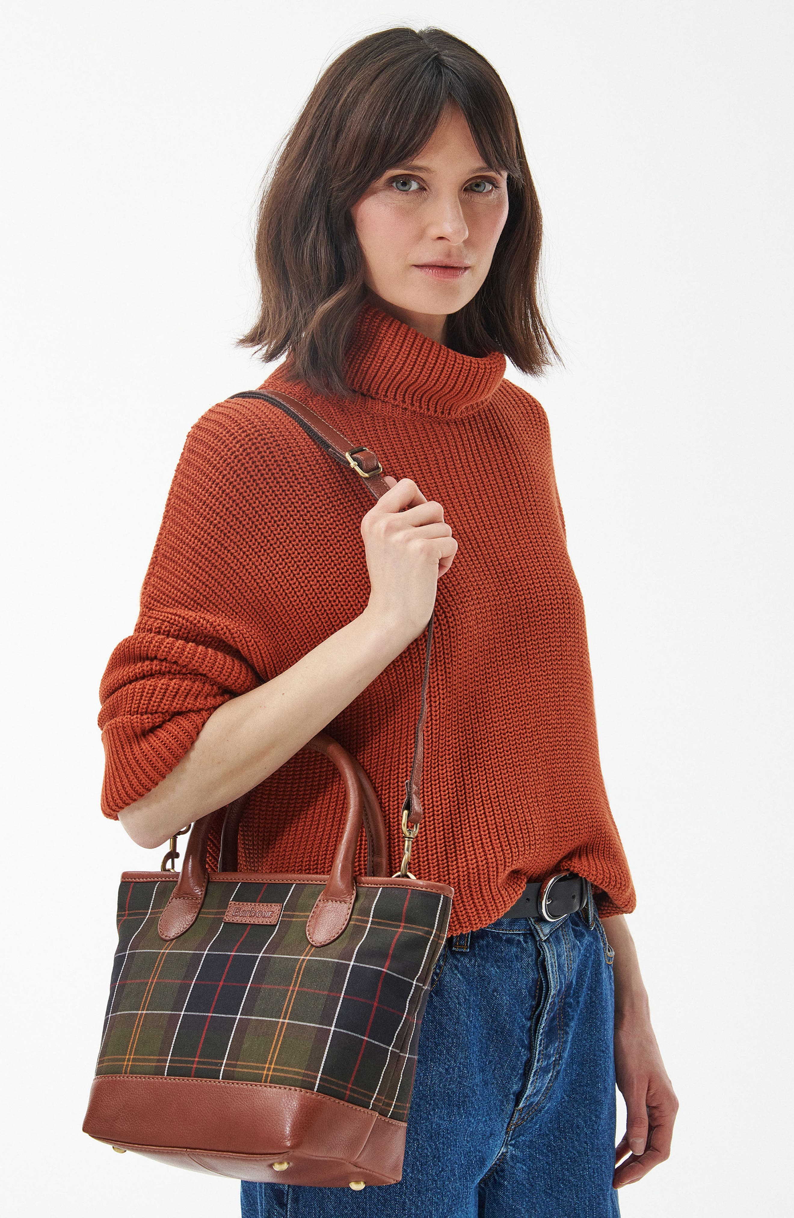 Barbour Katrine Tartan Tote, Alternate, color, 
