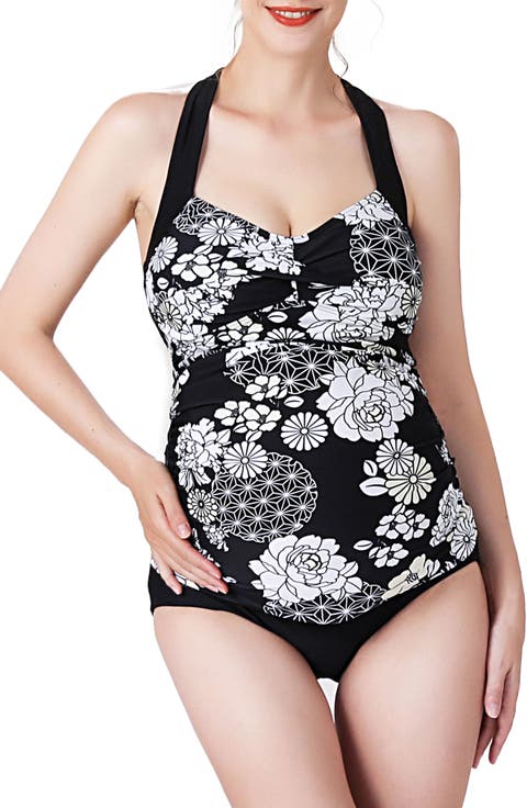 Chana Floral Print UPF50+ Two-Piece Maternity Swimsuit