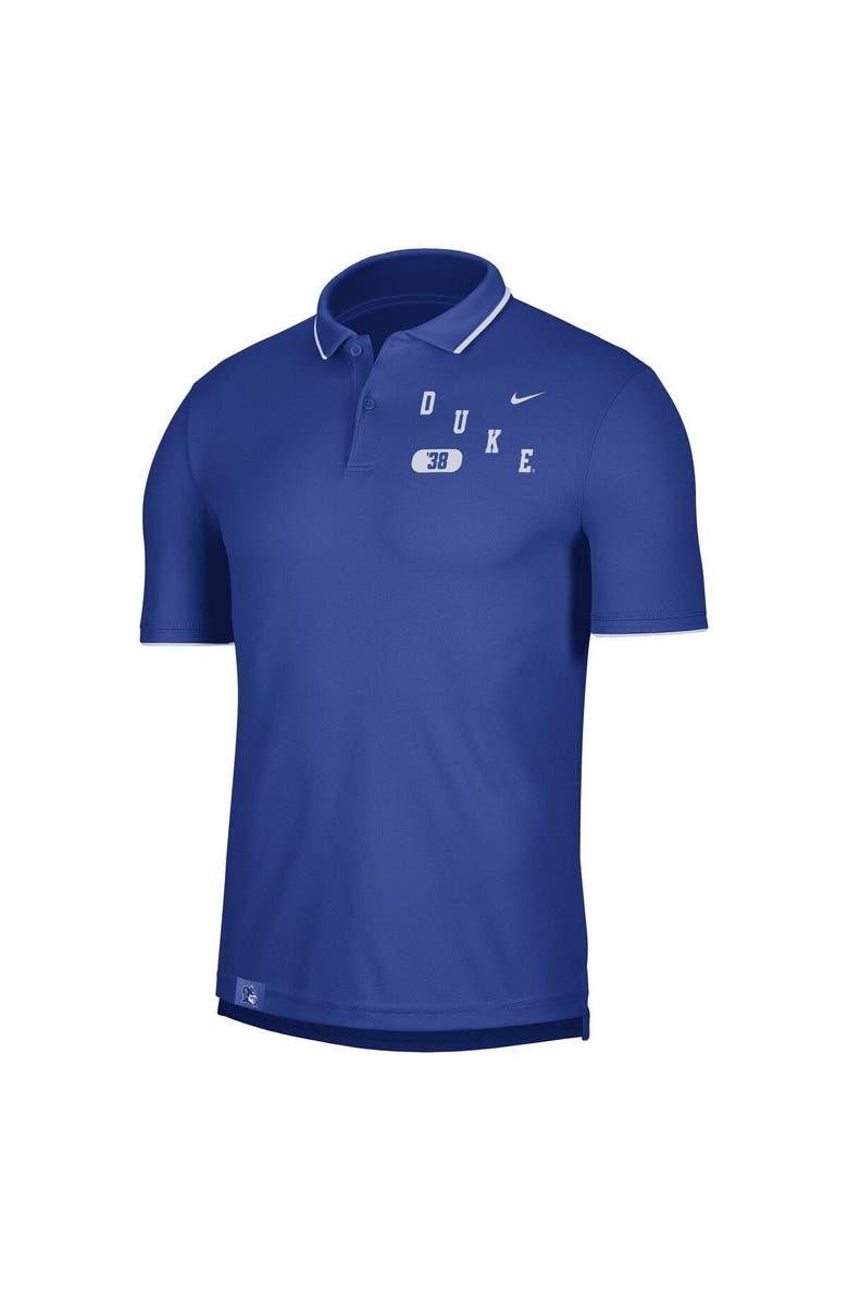 Nike Men's Nike Royal Duke Blue Devils Wordmark Performance Polo, Alternate, color, 