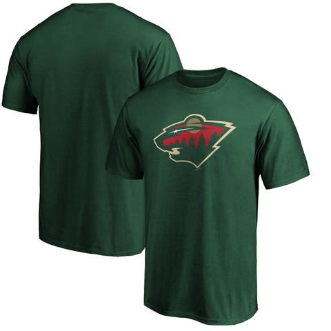 Men's Fanatics Branded Green Minnesota Wild Team Primary Logo T-Shirt