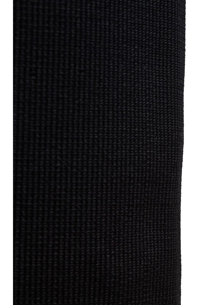 Balmain Wedge knit thigh-high boots, Alternate, color, Black
