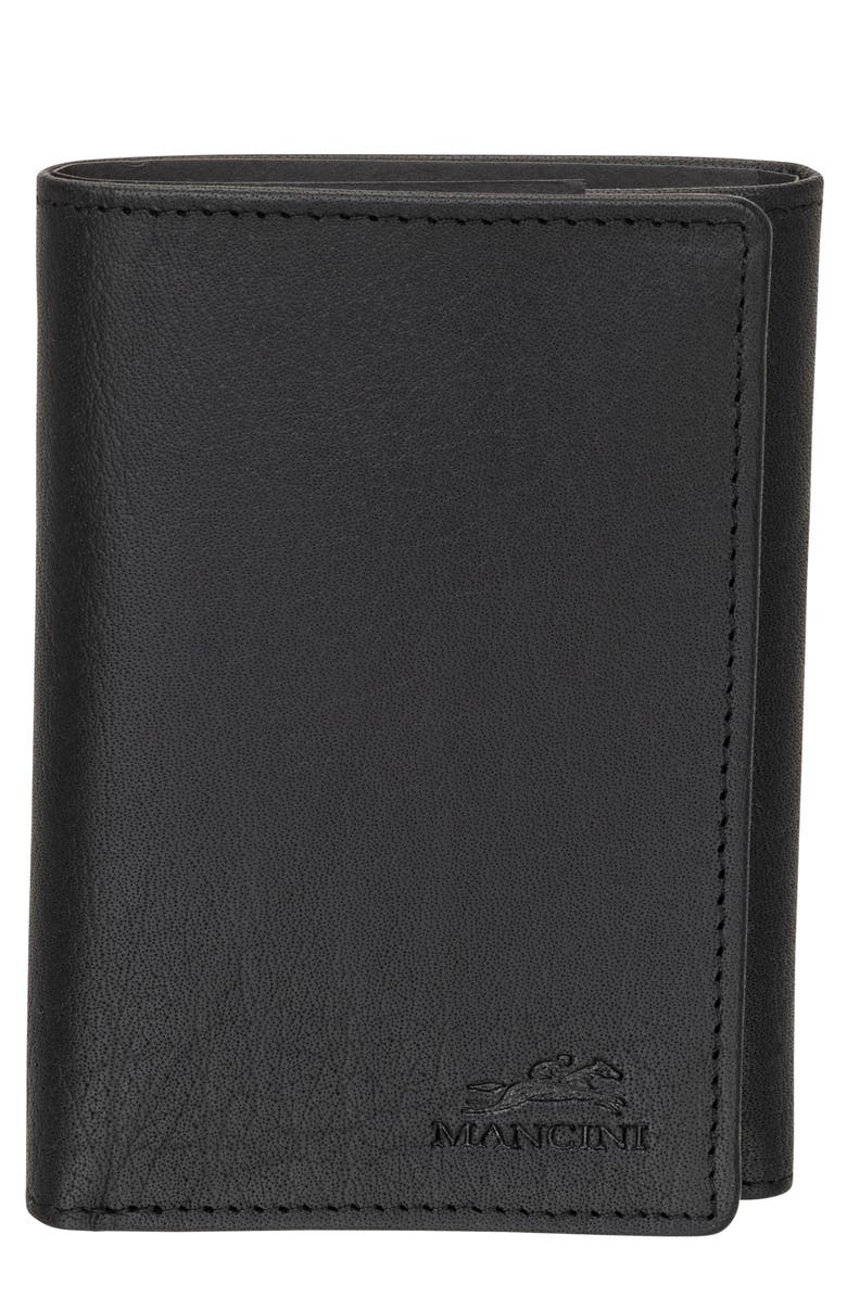 Mancini RFID Trifold Wallet, Main, color, Black