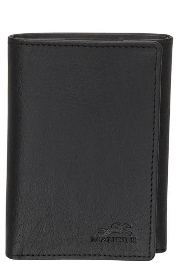 Mancini Rfid Trifold Wallet In Black