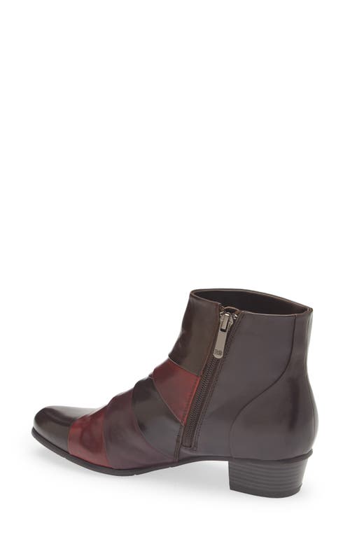 Regarde Le Ciel Stefany Block Heel Bootie In Brown