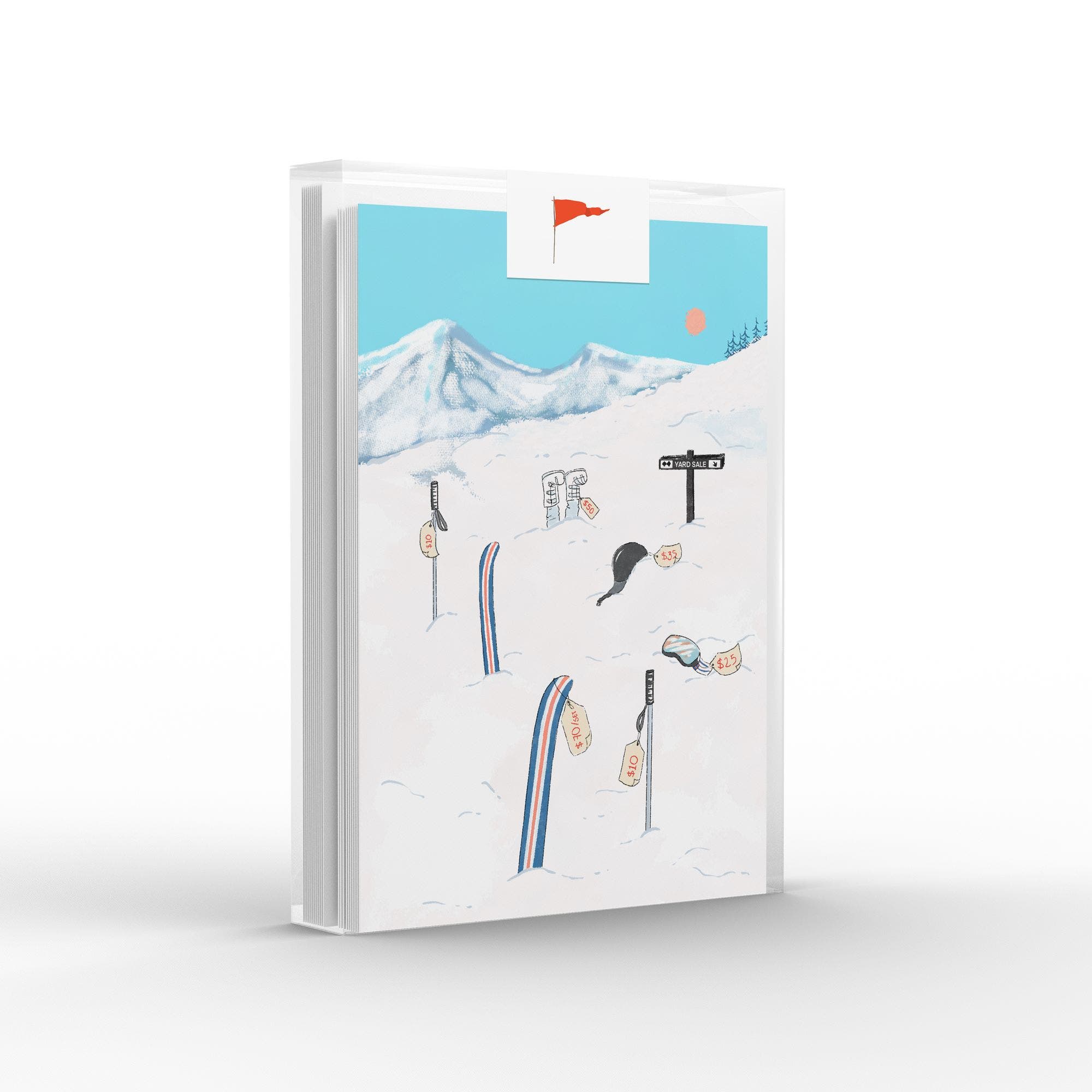 Ramus & Co Winter Ski Yard Sale Greeting Card Pack in Multi-Pack at Nordstrom