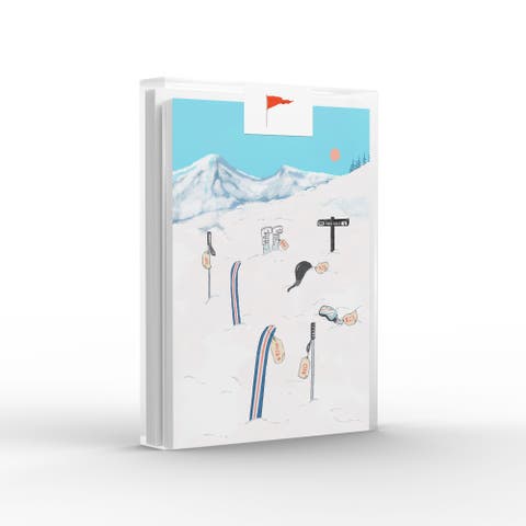 Winter Ski Yard Sale Greeting Card Pack