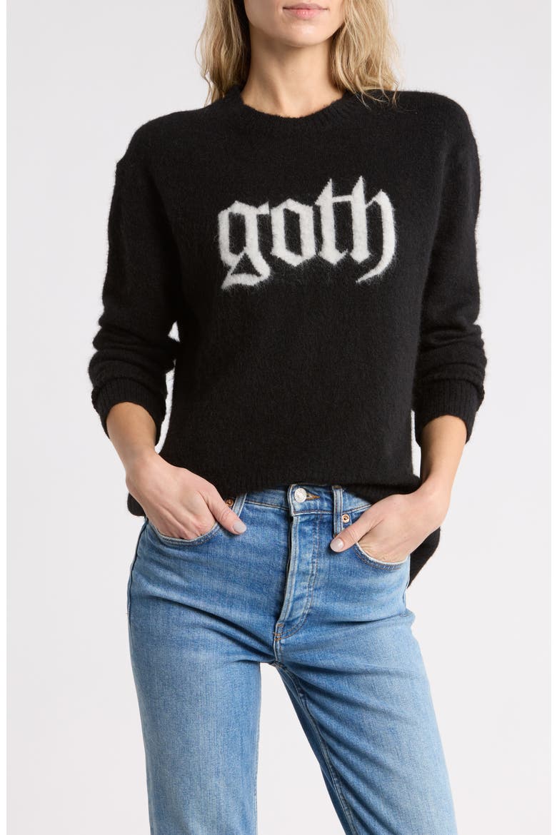 Goth Sweater, Main, color, BLACK