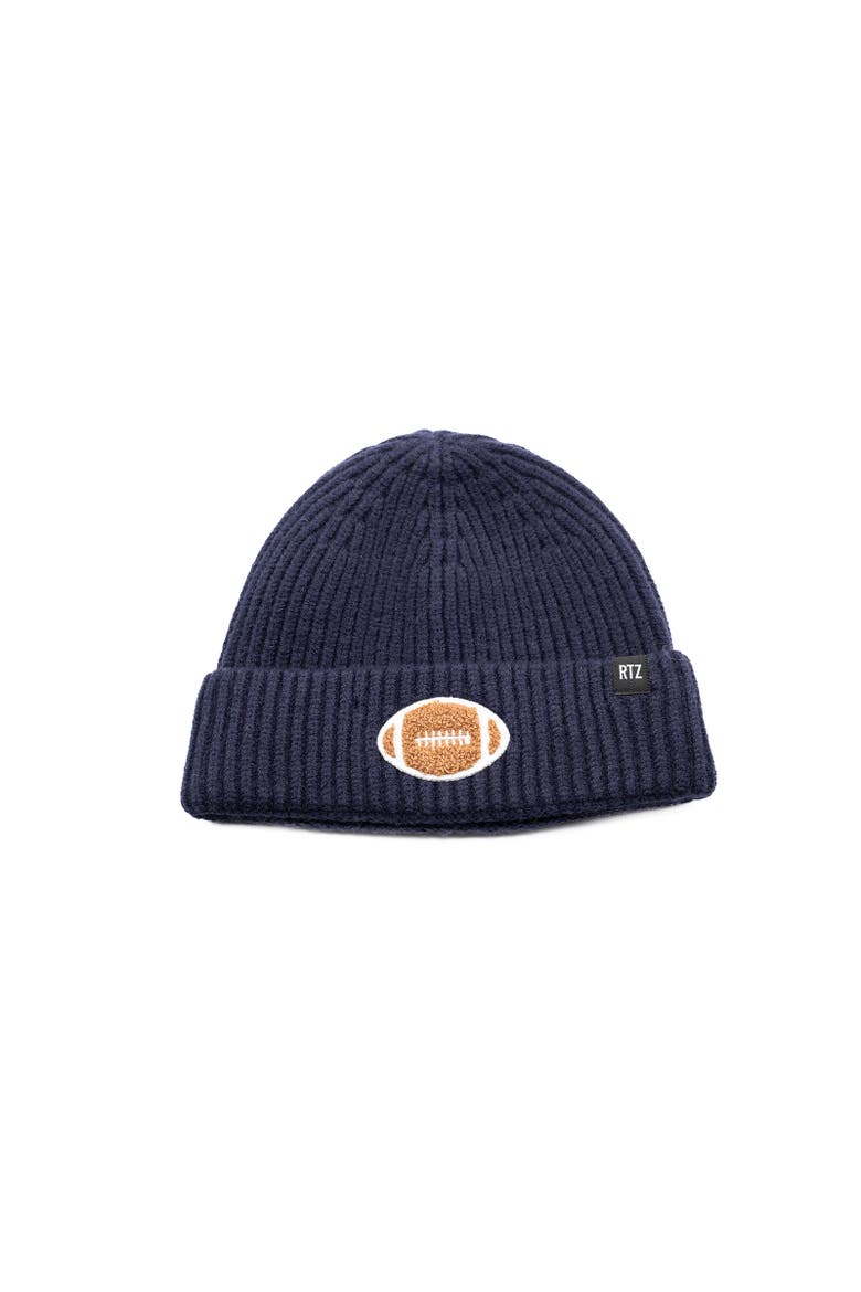 Football Beanie, Main, color, Midnight