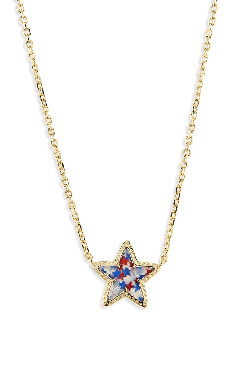 Kendra Scott Cassidy Star Pendant Necklace, Main, color, 
