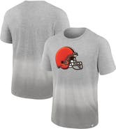 FANATICS Men's Fanatics Branded Heathered Gray/Gray Cleveland Browns Team Ombre T-Shirt