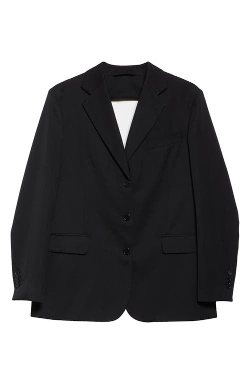 Shop Simone Rocha Cutout Bow Detail Single Breasted Blazer In Black
