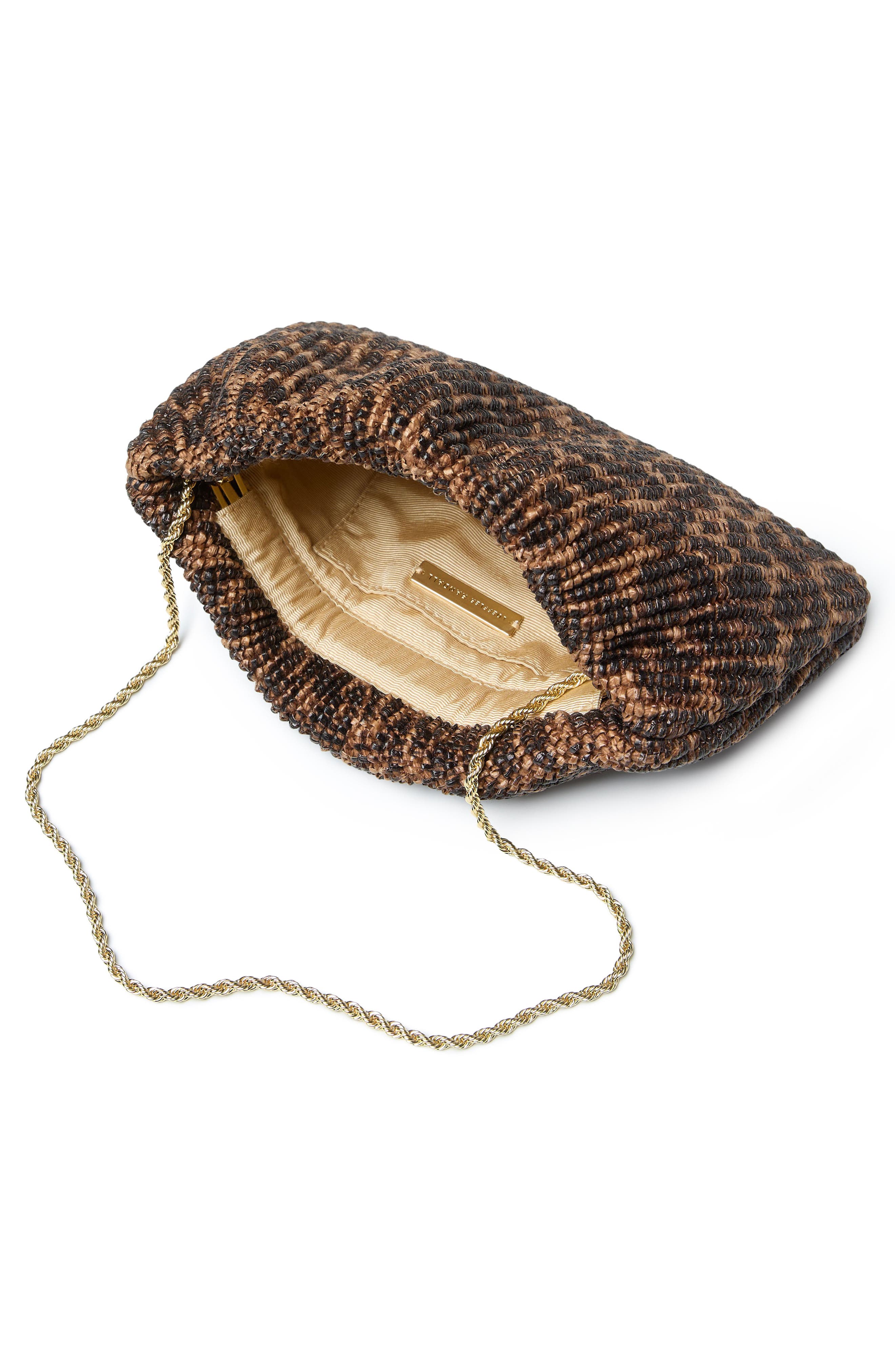 Loeffler Randall Serena Gathered Clutch, Alternate, color, Leopard
