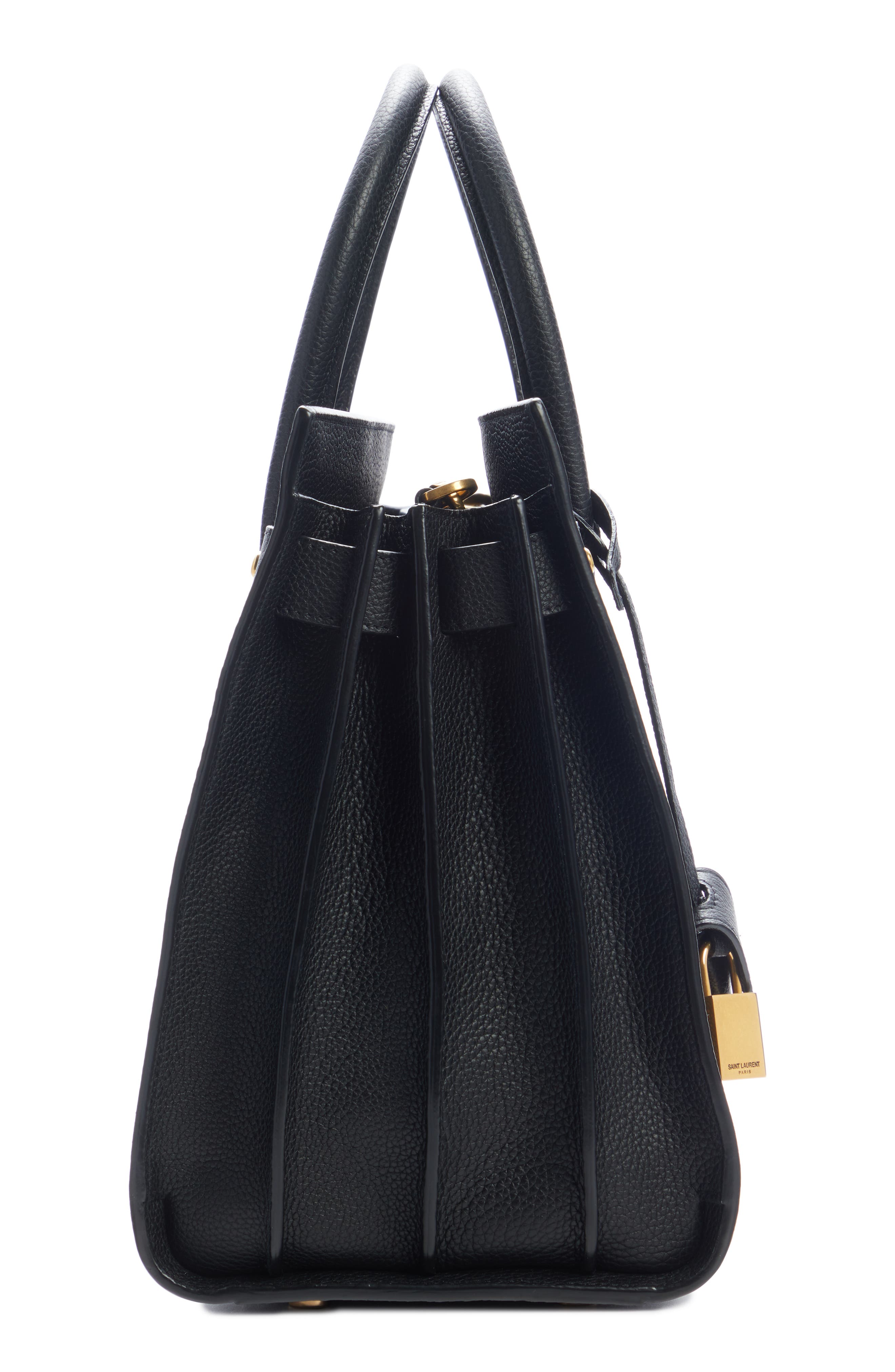 Saint Laurent Small Sac de Jour Leather Top Handle Bag, Alternate, color, 