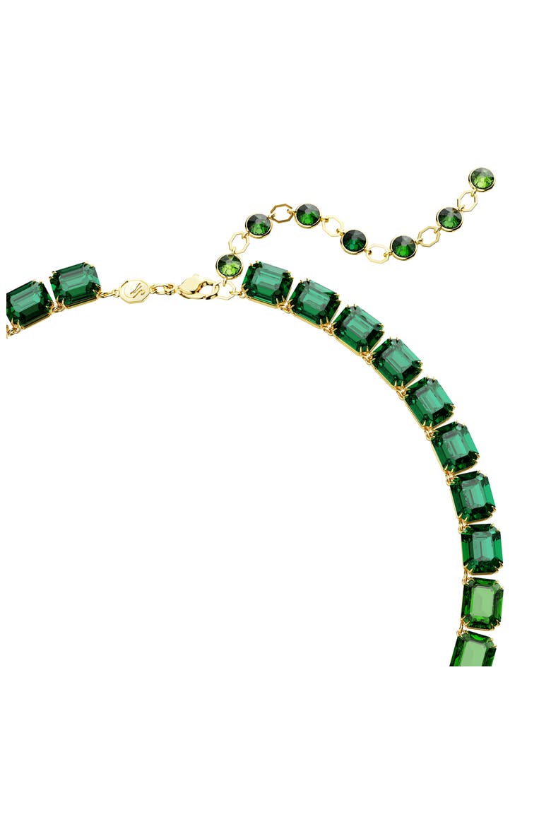 Millenia Crystal Collar Necklace, Alternate, color, GREEN