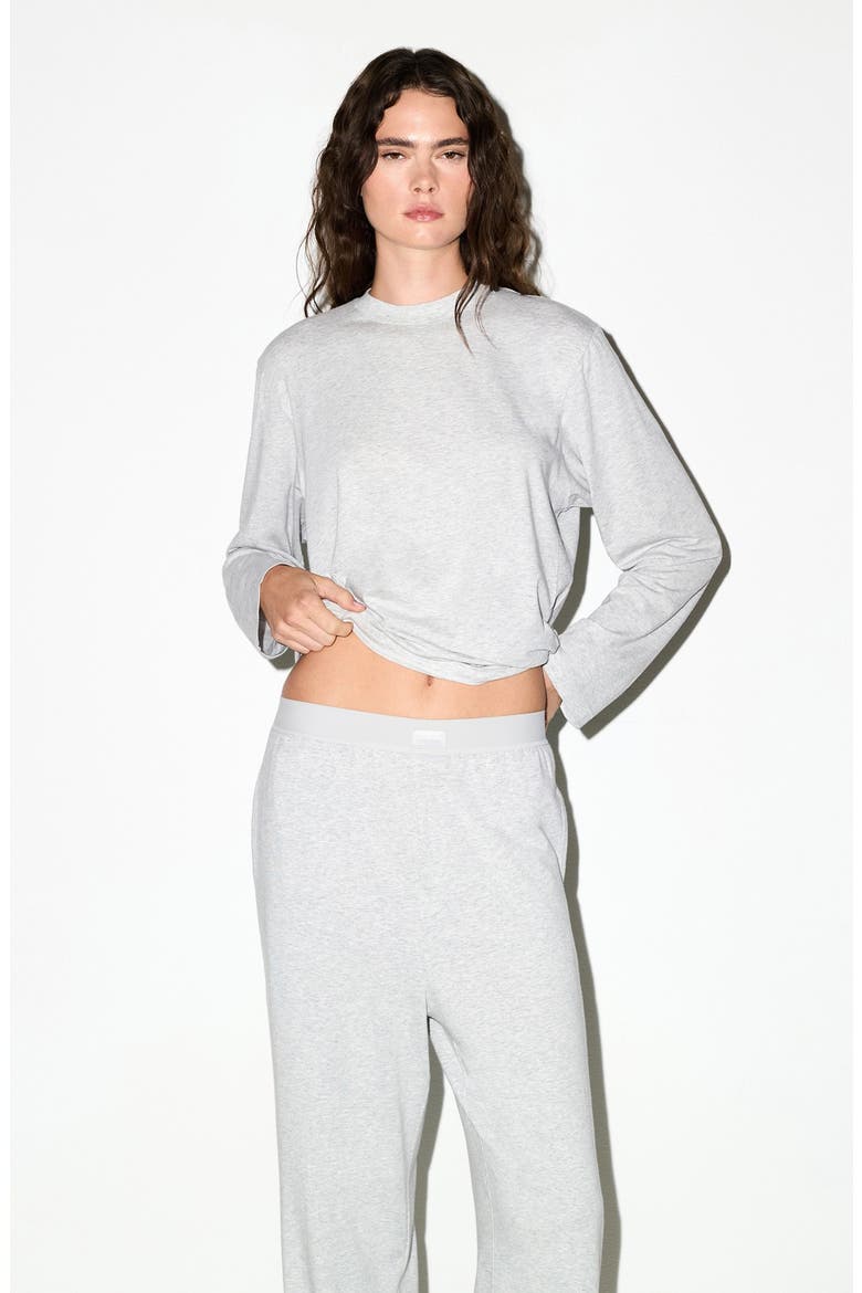 Boyfriend Loose Pants, Alternate, color, LIGHT HEATHER GREY