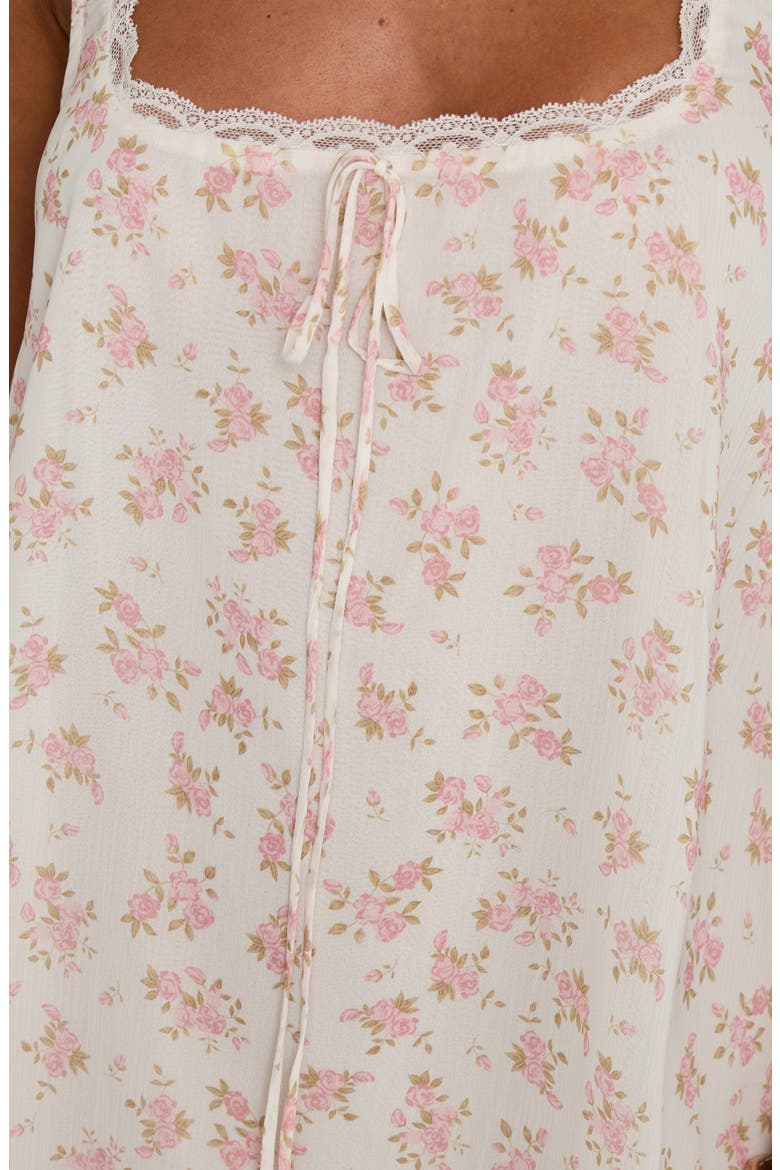 Alanah Floral Print Minidress, Alternate, color, FLORAL
