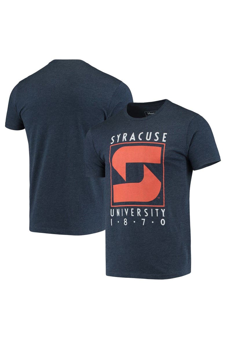 Men's Homefield Heathered Navy Syracuse Orange Vintage 1989-2000 Logo T-Shirt, Alternate, color, Heather Navy