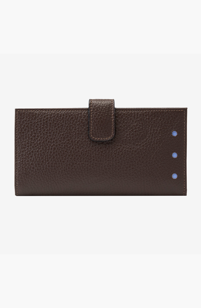 Tusk Ascot Long Slim Wallet, Main, color, Espresso