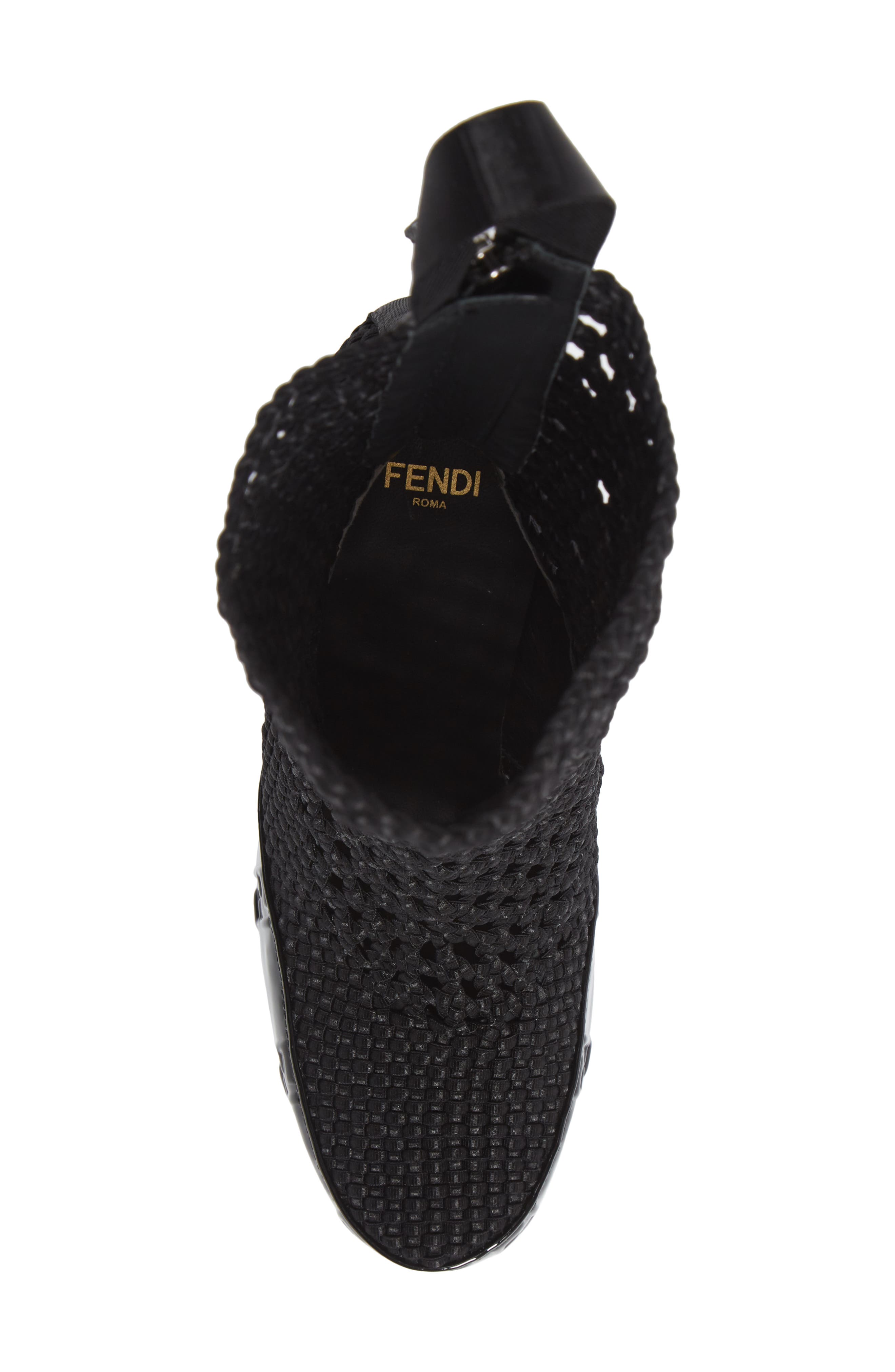 Fendi FF Woven Boot, Alternate, color, 