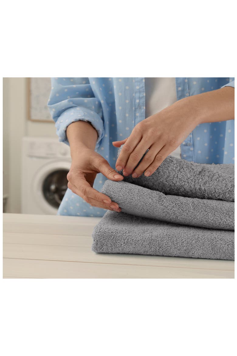 Essentials 6-Piece Cotton Bath Towel Set, Alternate, color, MONUMENT GREY
